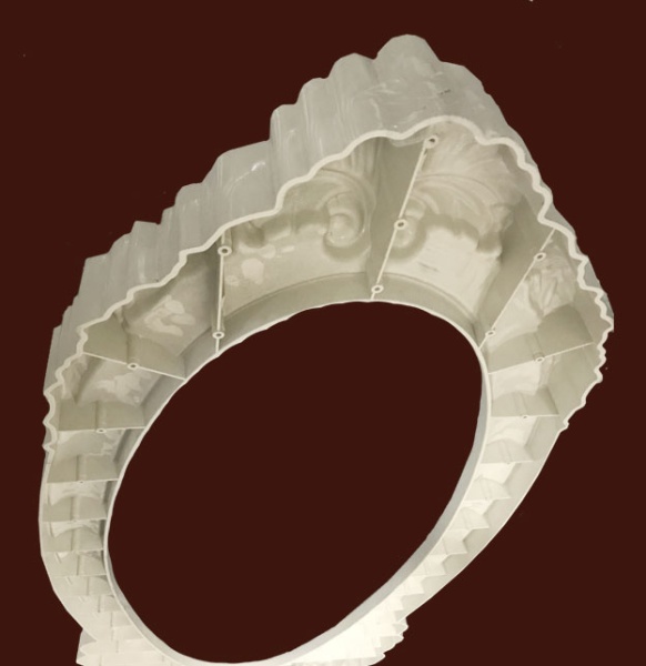 Рама для зеркала SY 55012 вид сзади.