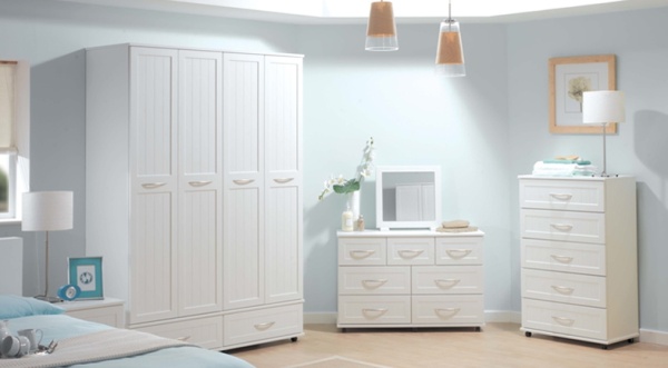 Мебель с кромкой пвх 1*67 мм BR700 - пример использования. Цвет белый.