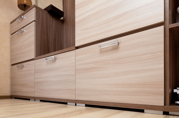 Мебель с кромкой пвх 1,8*23 мм BR450 - пример использования. Цвет ясень шимо светлый.