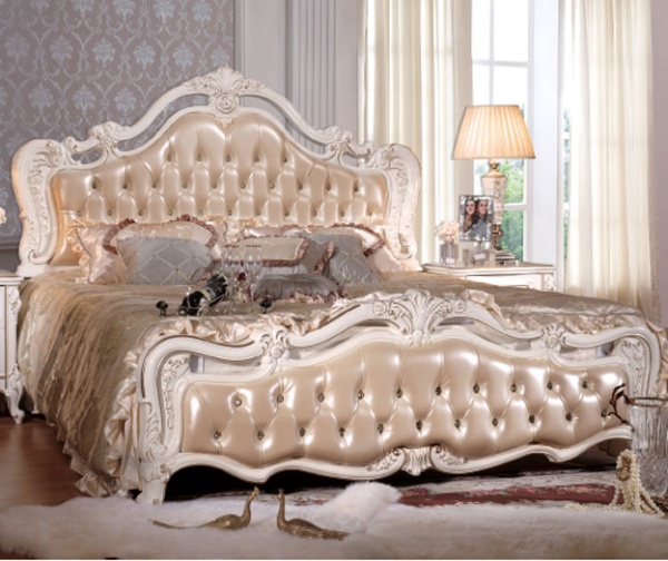 Декоративная накладка из ABS-пластика SY 99006 для спинки кровати - пример использования.