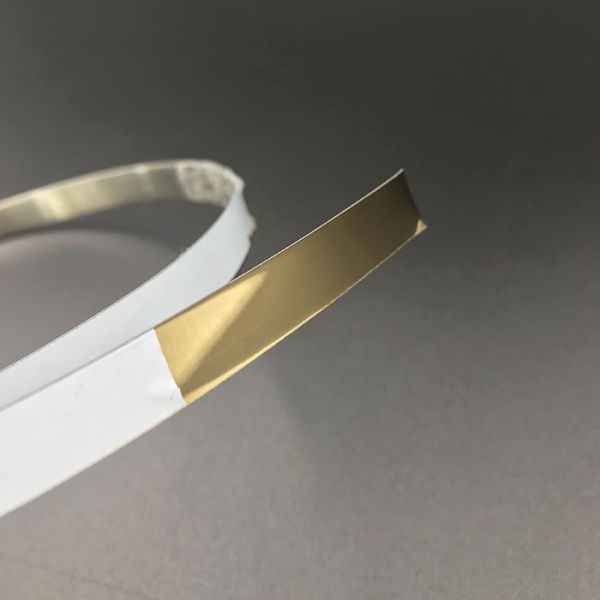 Полоса металлическая 10мм золото глянец  (уценка)