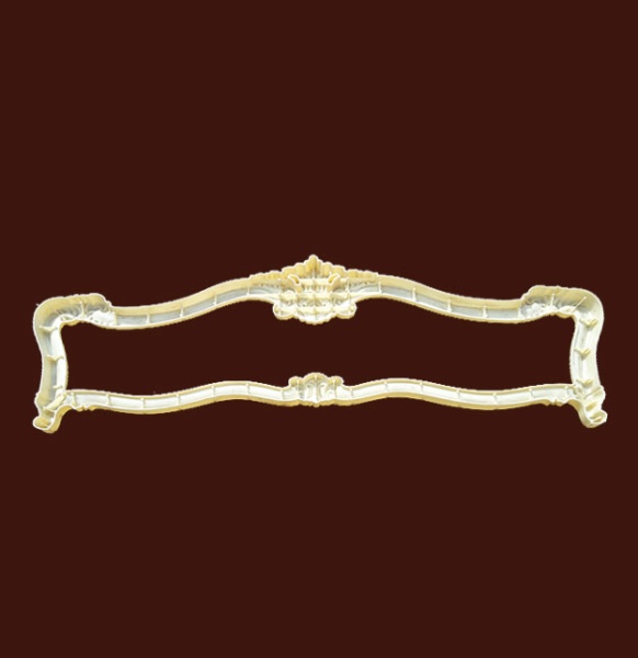 Декоративная накладка из ABS-пластика SY 77005 для спинки кровати вид сзади.