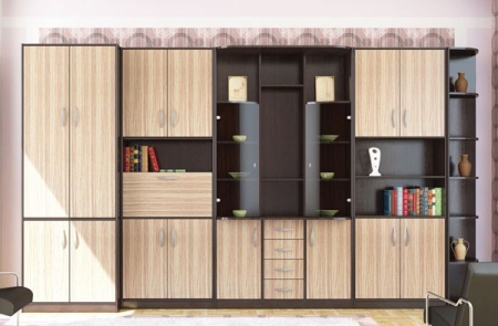 Мебель с кромкой пвх 0,4*25 мм RE991W - пример использования. Цвет зебрано песочный.