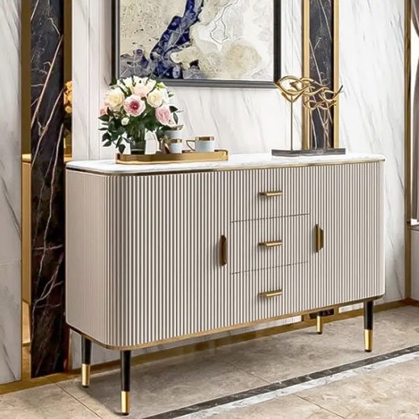 Декоративная металлическая полоса на мебели. Серебро глянец.