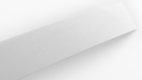 Лента кромочная 0,4*19 мм ПВХ PV2250-911 белая c тиснением шагрень.