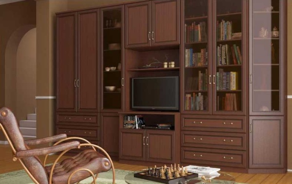 Мебель с кромкой пвх 0,4*25 мм RE7731 - пример использования. Цвет вишня портофино.