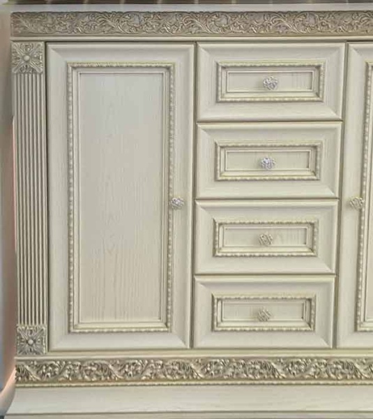 Декоративный молдинг SY 207 на мебели - пример использования.