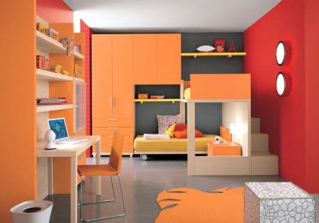 Мебель с кромкой пвх 1,8*19 мм BR711-911 - пример использования. Цвет оранжевый.