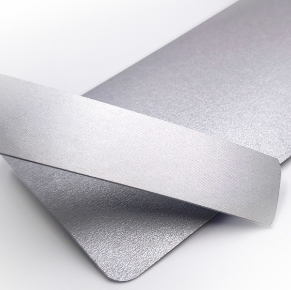 Кромочная лента ПВХ 1*42 мм BR100 с плитой 42 мм алюминий.