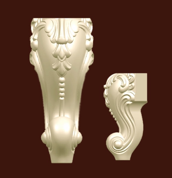 Опора мебельная SY 8834 из ABS-пластика.