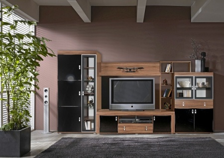 Мебель с кромкой пвх 0,4*28 мм CL1325 - пример использования. Цвет эбони темный.