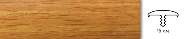 Врезной профиль с обхватом из гибкого ПВХ 017B BK7302 миланский орех.