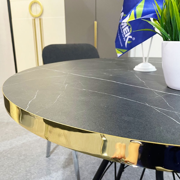 кромка пвх золото глянец для стола, пример использования . магазин Брамек 