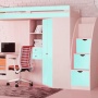 Кромочная лента ПВХ 0,4*19 мм BR780 с плитой ЛДСП 16 мм прибрежный синий.