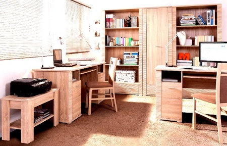 Мебель с кромкой пвх 1,8*19 мм BR606 - пример использования. Цвет сосна ида.